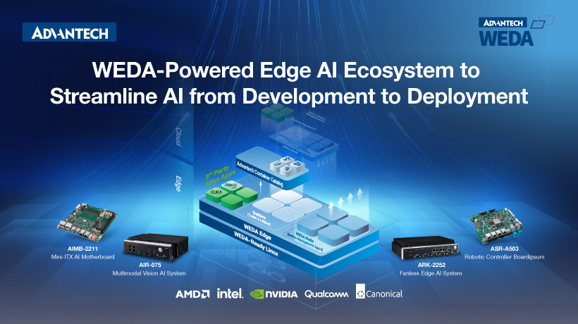 Advantech Expands WEDA-Powered Edge AI Ecosystem with Intel, Qualcomm, and AMD
