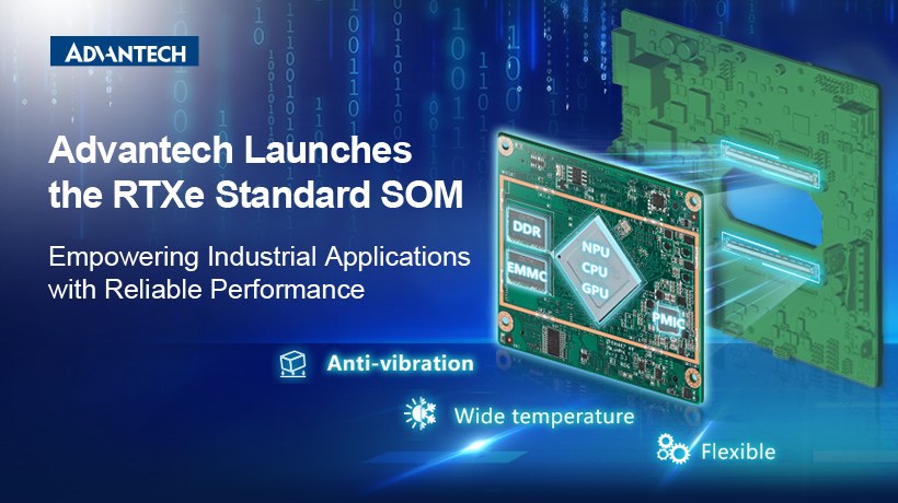 Advantech ra mắt mô-đun SOM tiêu chuẩn RTXe - tăng cường hiệu năng đáng tin cậy cho các ứng dụng công nghiệp
