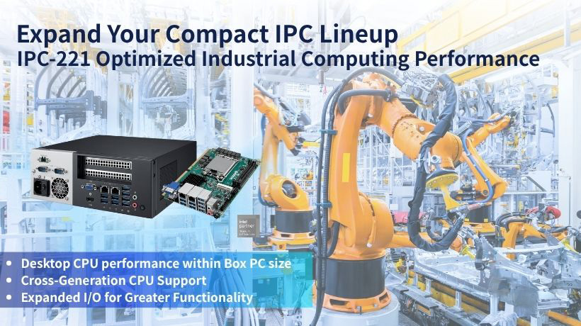 Advantech IPC-221 - IPC nhỏ gọn nhưng vẫn cung cấp hiệu năng cao cho các ứng dụng công nghiệp có không gian hạn chế
