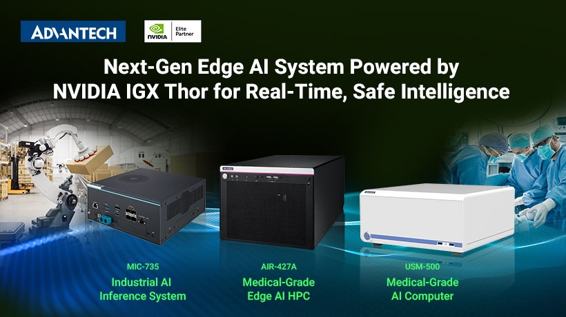 Advantech Introduces Next-Gen Edge AI System Powered by NVIDIA IGX Thor for Real-Time, Safe Intelligence