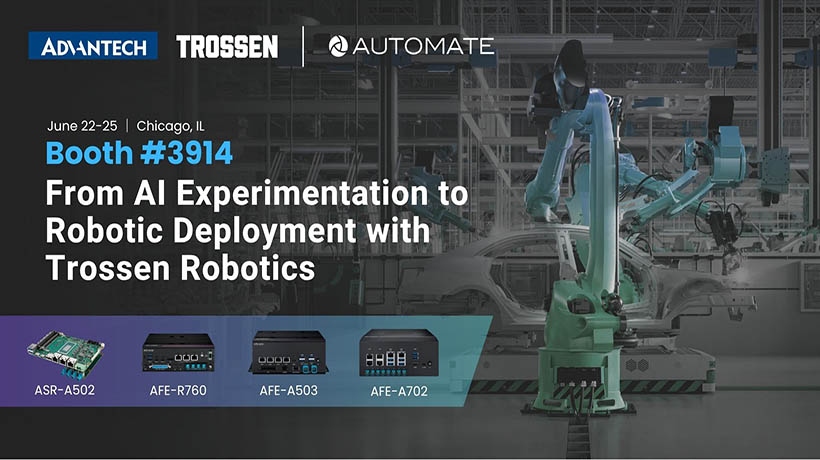 Advantech và Trossen Robotics ứng dụng Trí tuệ nhân tạo vật lý vào tự động hóa
