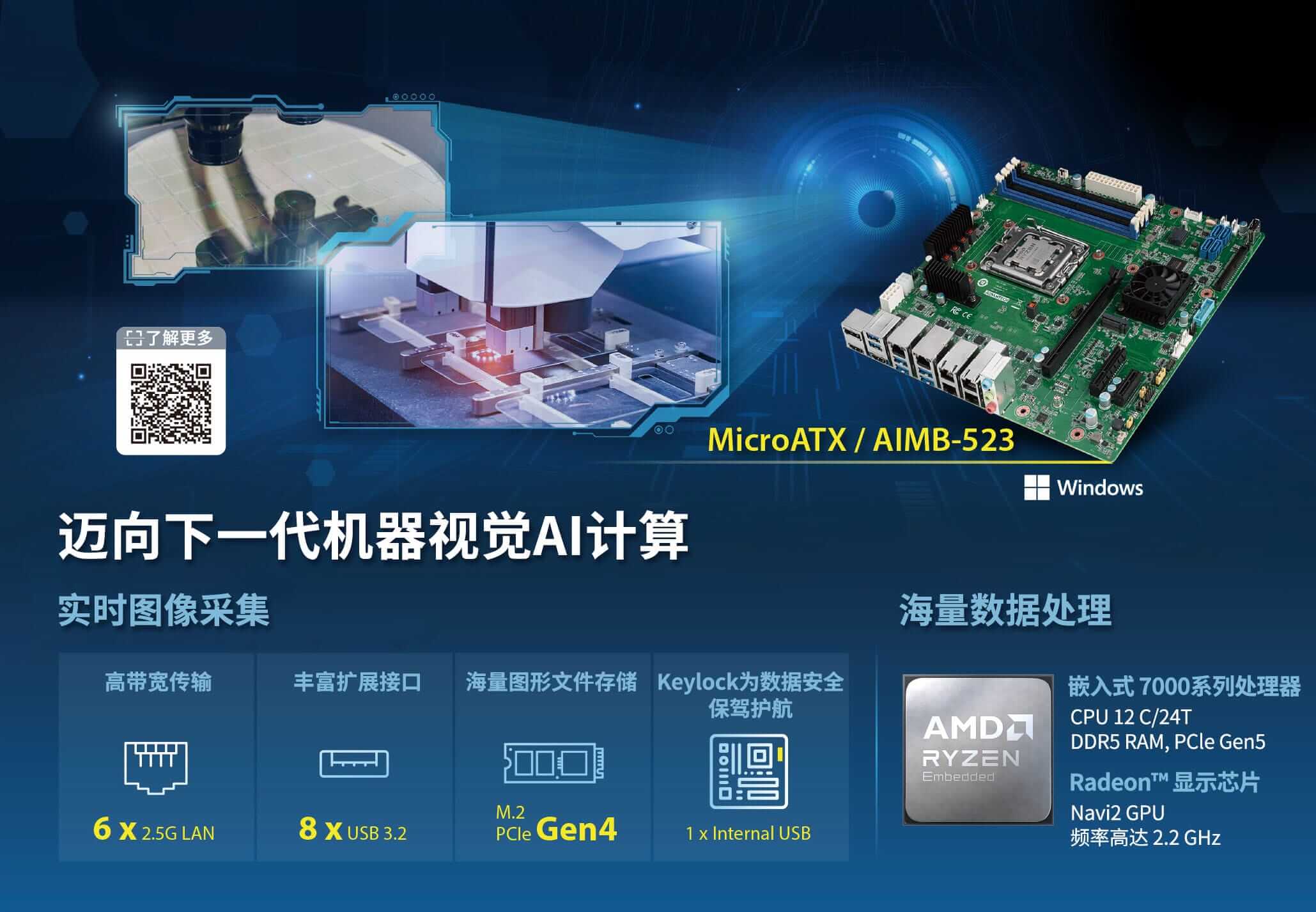 研华工业主板AIMB-523:半导体检测设备的智能大脑