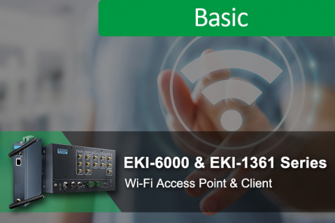 Wi-Fi 액세스 포인트 & 클라이언트: EKI-6000 & EKI-1361 시리즈