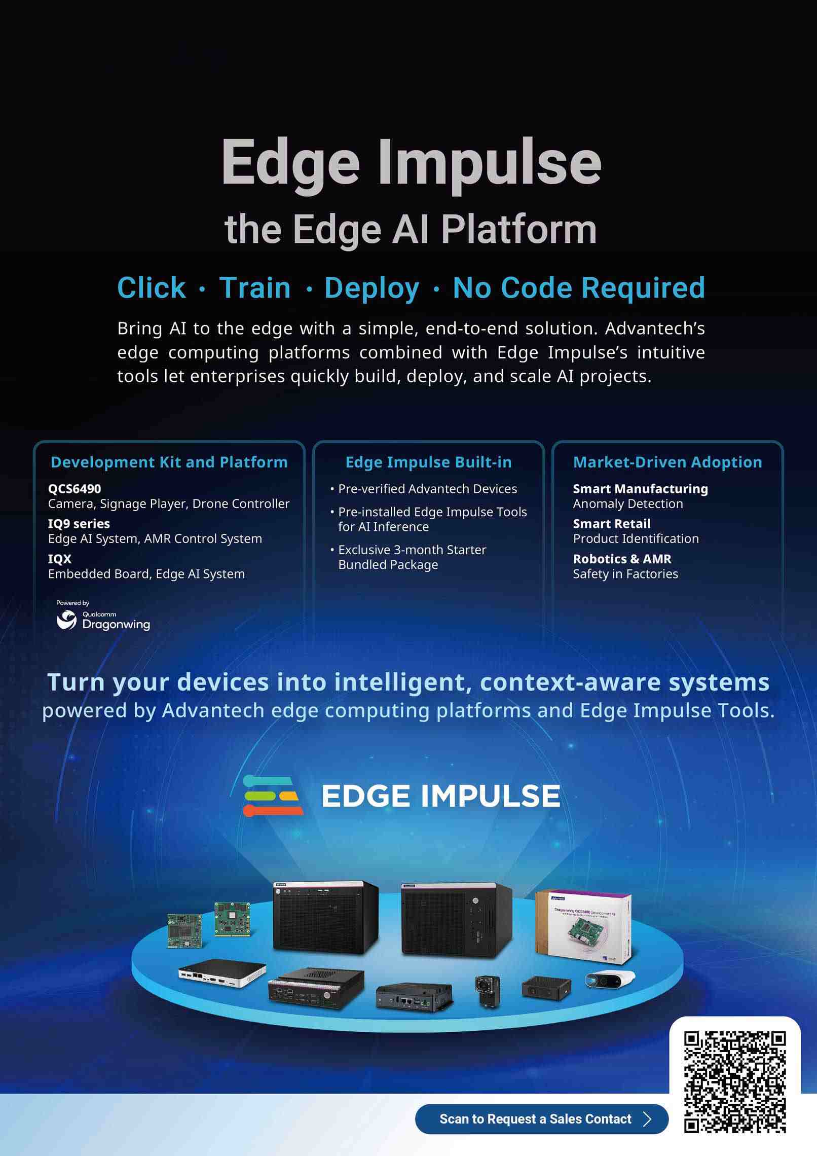 アドバンテック、米・Edge Impulse社と業務提携し、エッジAI開発を加速