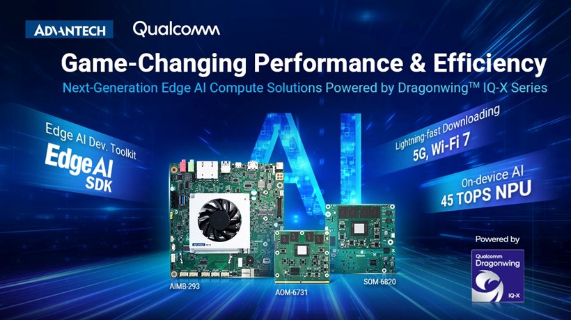 Advantech Unveils Next-Generation Edge AI Compute Solutions Powered by Dragonwing IQ-X