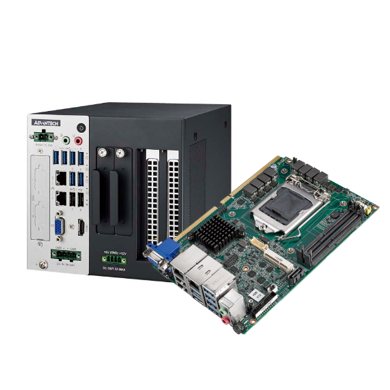 Advantech Compact IPC PCE-2033/ PCE-2133 (Q670E/H610E), bundled sale with ultra-compact chassis IPC-220/240/242 and energy efficiency ErP support.