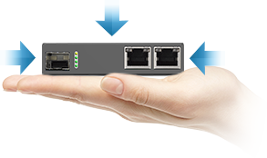 소형의 안정적인 이더넷-파이버 솔루션