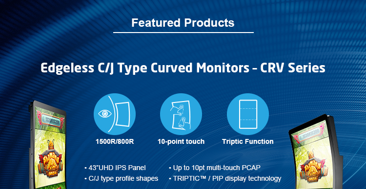 Edgeless C/J Type Curved Monitors – CRV Series