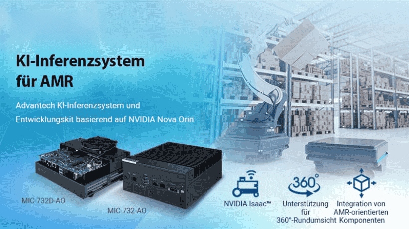 Advantech führt die MIC-732-Serie, eingebettet in NVIDIA Nova Orin, ein, um den KI-Markt für autonome mobile Roboter zu forcieren