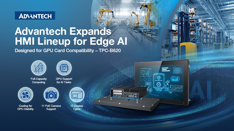 Advantech Expands Modular HMI Lineup with GPU-Supported Models for Edge AI Applications