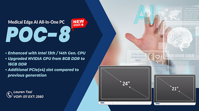 Advantech ra mắt máy tính y tế đa năng POC-8 hỗ trợ tính năng AI nâng cao