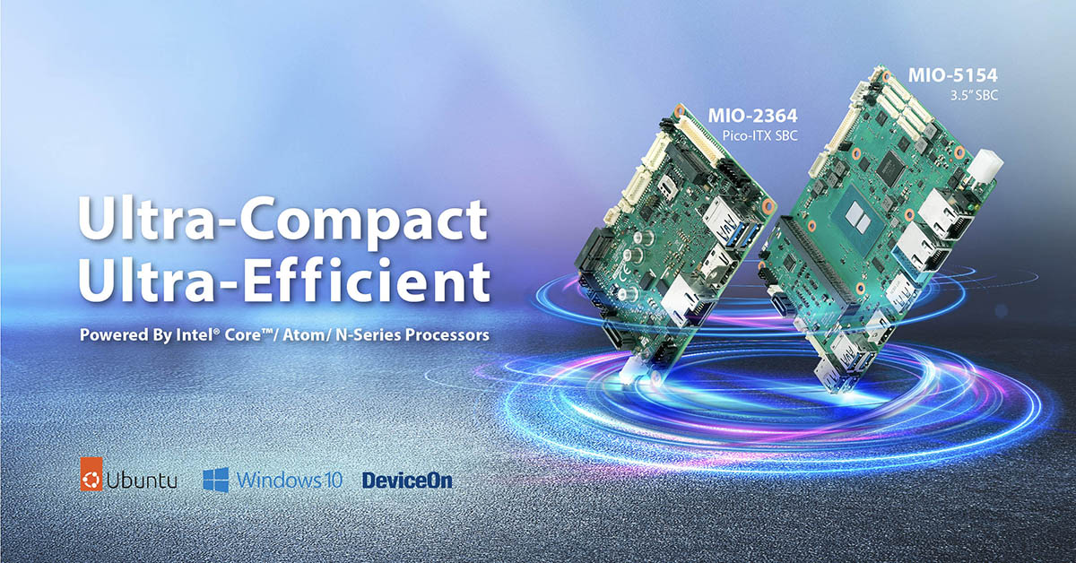 Advantech Unveils New Single Board Computers (SBC) with Intel® Atom® x7000E Series, N-Series, and Core™ i3 N-Series Processors