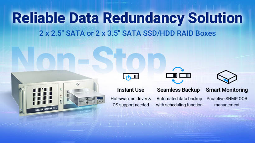 Giải pháp dự phòng dữ liệu đáng tin cậy của Advantech giúp đảm bảo hoạt động 24/7