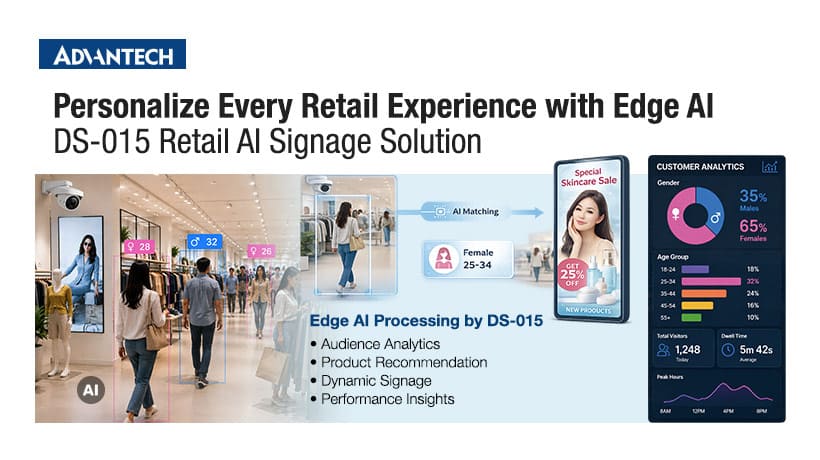 Transforming Digital Signage into Personalized Retail Experiences with DS-015 Edge AI