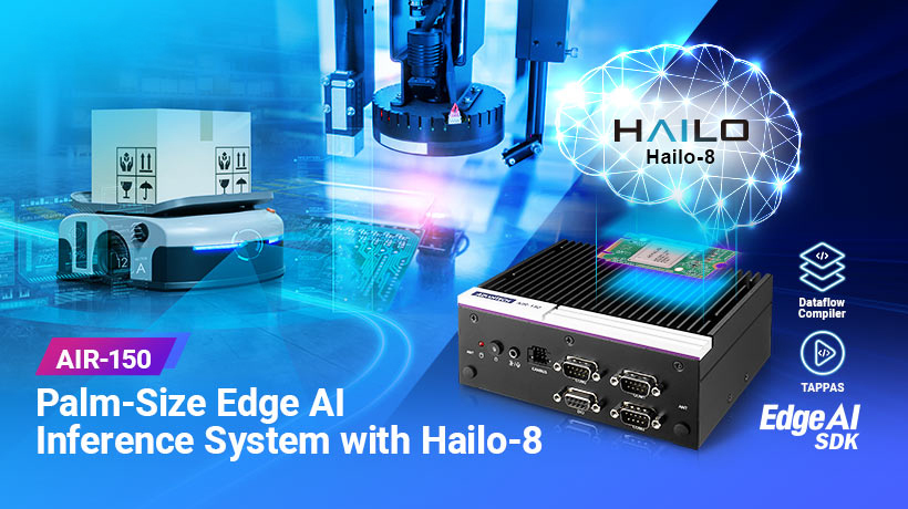 Advantech Launches the AIR-150 Palm-Size Hailo-8 AI Inference System