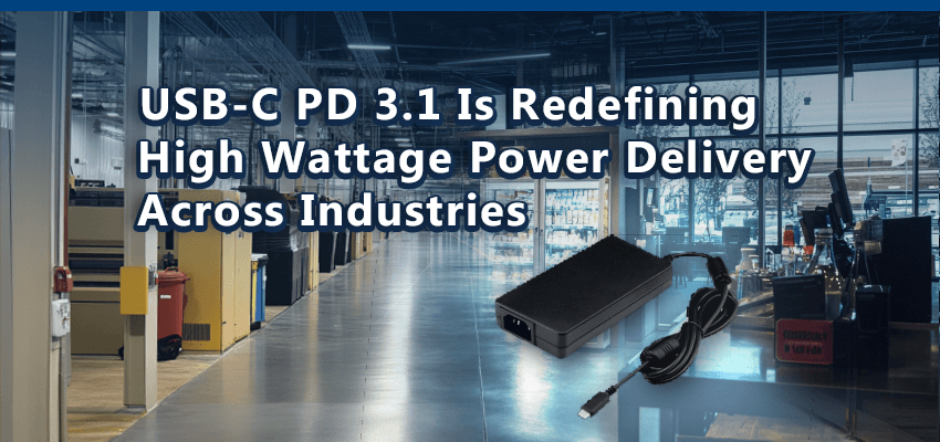 USB-C PD 3.1 Is Redefining High Wattage Power Delivery Across Industries