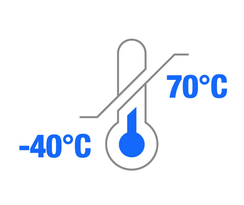 Wide Operating Temperatures