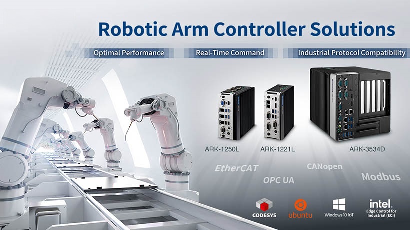 Giải pháp điều khiển cánh tay robot dòng ARK của Advantech hợp lý hóa các hoạt động theo thời gian thực và nâng cao năng suất