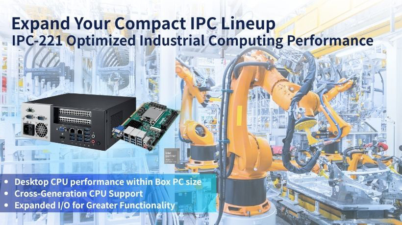 Advantech IPC-221 Compact IPC Brings Desktop-CPU Performance to Space-Constrained Industrial Applications