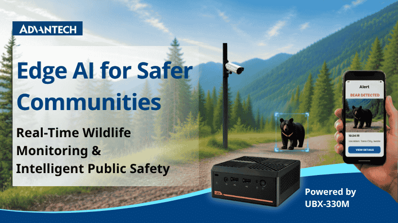 Advantech and Tono TV Advance Wildlife Monitoring with Edge AI for Safer Communities