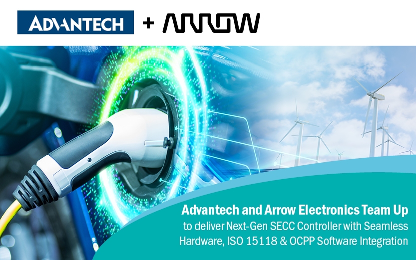 New collaboration combines Advantech’s advanced hardware capabilities with Arrow’s ISO 15118-compliant software to accelerate smart EV charging infrastructure.