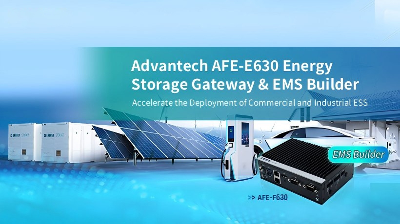 Advantech AFE-E630 - Bộ máy tính gateway tích hợp EMS Builder giúp tăng tốc triển khai hệ thống lưu trữ năng lượng (ESS)
