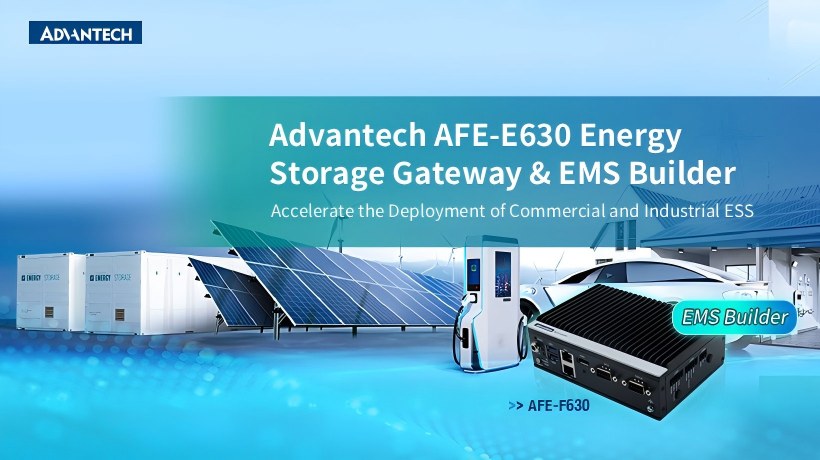 Advantech AFE-E630 - Bộ máy tính gateway tích hợp EMS Builder giúp tăng tốc triển khai hệ thống lưu trữ năng lượng (ESS)