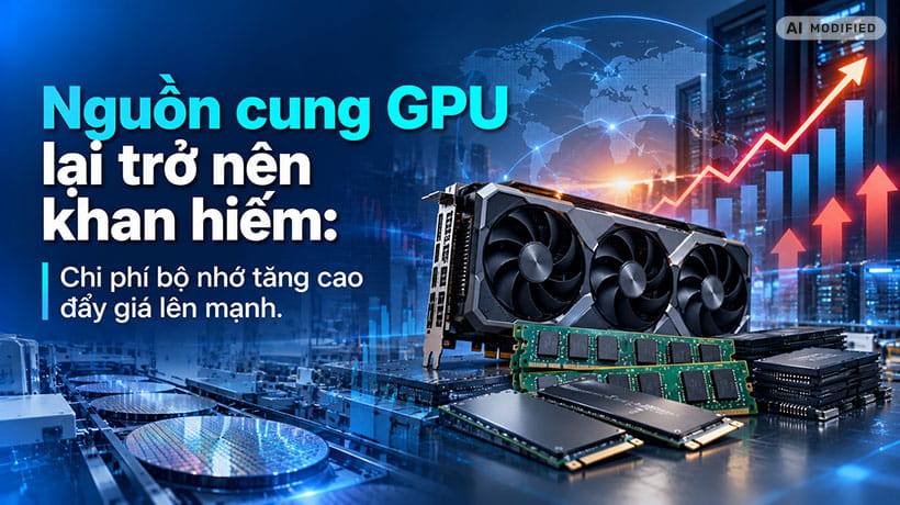Nguồn cung GPU lại trở nên khan hiếm: Chi phí bộ nhớ tăng cao tiếp tục đẩy giá lên mạnh