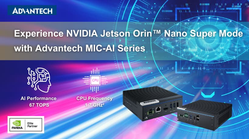 Advantech MIC-AI Computer System Powered by NVID - Advantech