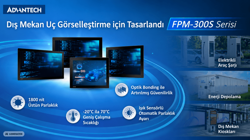 Advantech, Dış Mekan Uç Görselleştirme için FPM-300S Serisini Tanıttı