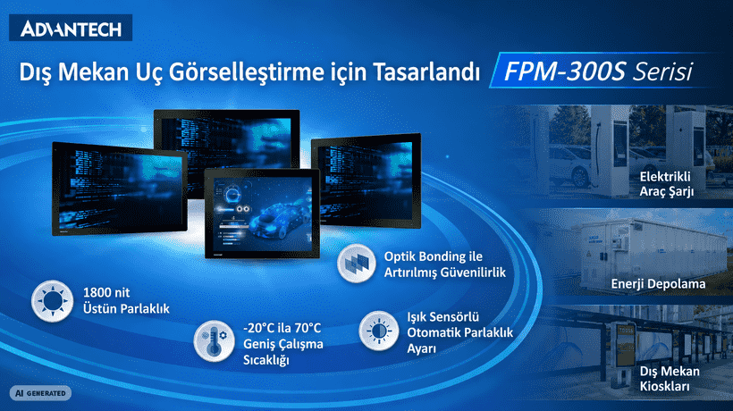 Advantech, Dış Mekan Uç Görselleştirme için FPM-300S Serisini Tanıttı