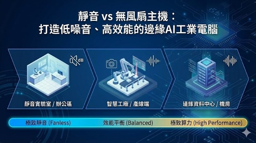 靜音 vs 無風扇主機:打造低噪音、高效能的邊緣AI工業電腦