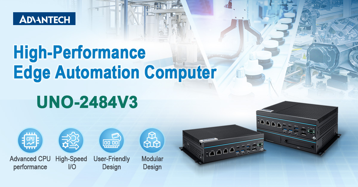 Advantech Unveils UNO-2372V3: Intelligent and Integrated Edge Automation Computer for Industrial IoT Applications