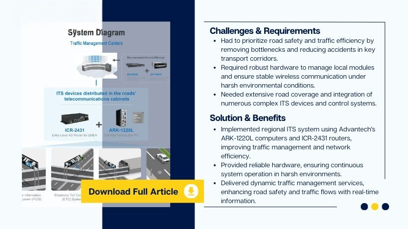 Enhanced Highway Safety and Efficiency Through ITS Deployment in Transport Network