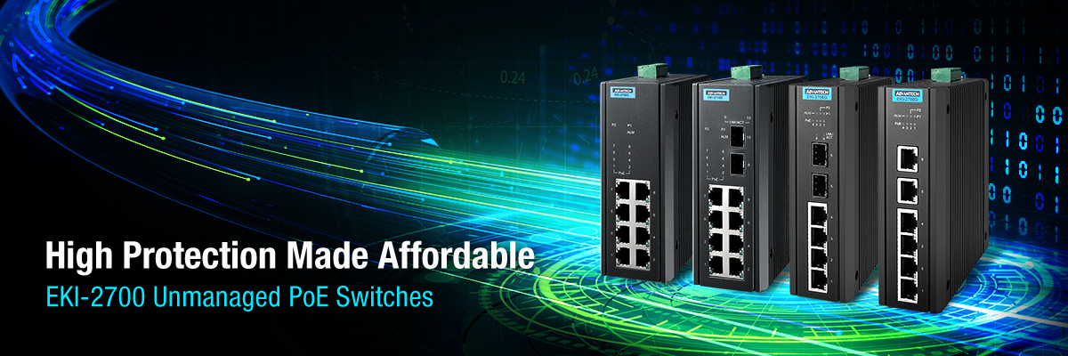 High Protection Made Affordable-EKI-2700 Unmanaged PoE Switches