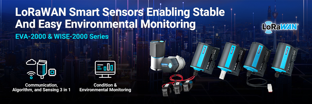 LoRaWAN Wireless Sensor Nodes: EVA & WISE-2000