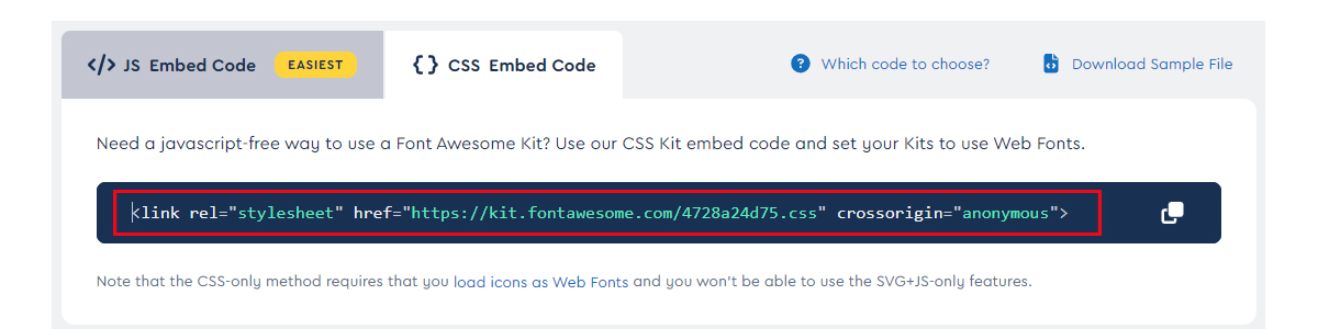 How to apply Fontawesome