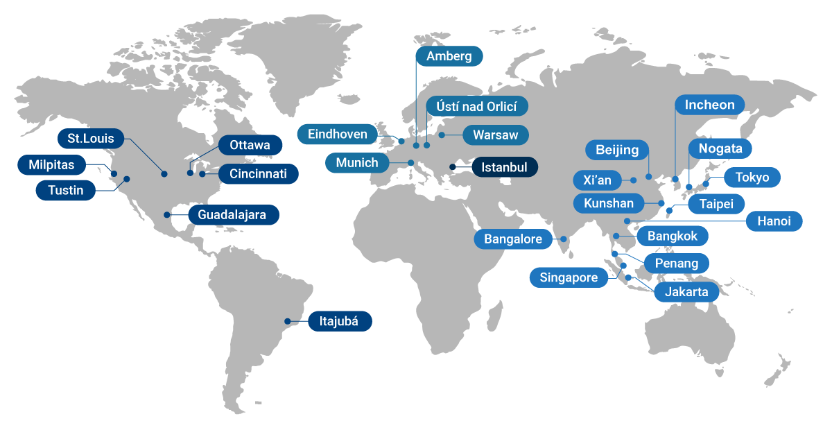 Advantech Global Map