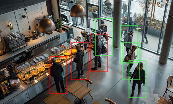 UBX-500 can obtain accurate people counting data in stores or buildings