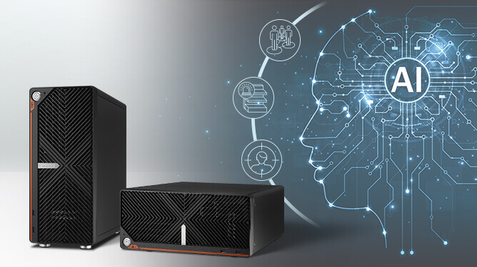 UBX-500 series serves as edge servers for managing data and AI computing