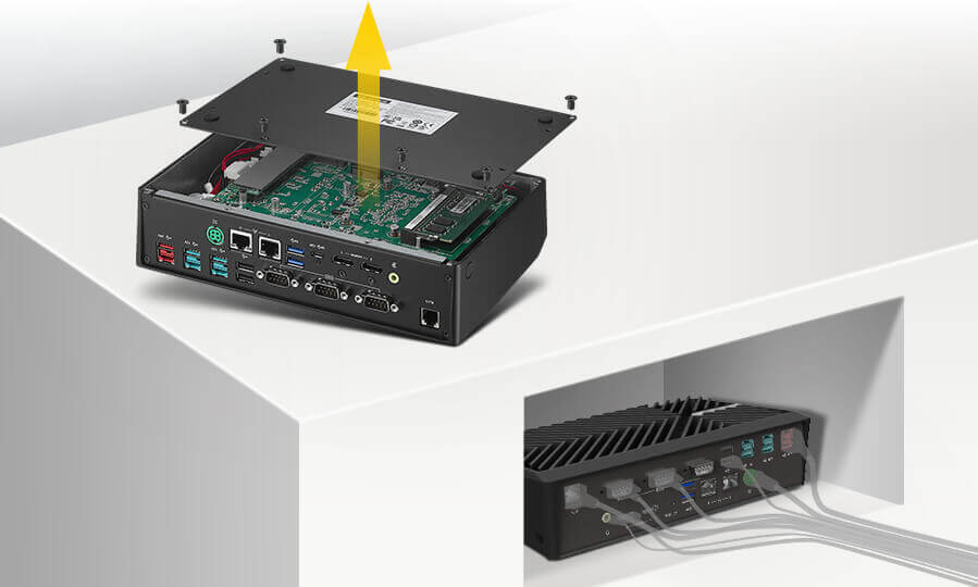 UBX-200 provides easy maintenance and sleek cable management