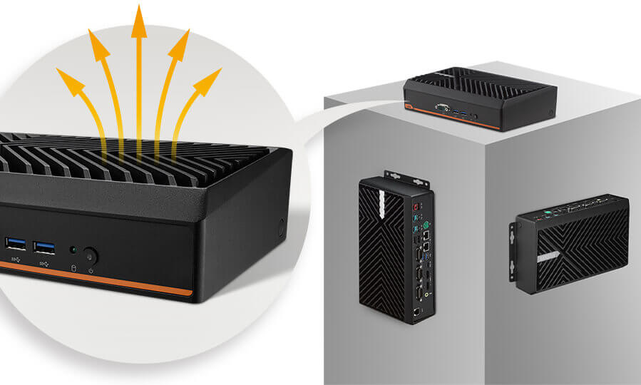 The X-type fin design improves thermal dissipation efficiency