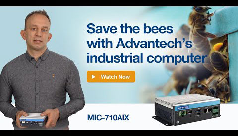 Artificial Intelligence saving the bees - EDGE AI System MIC-710AIX
