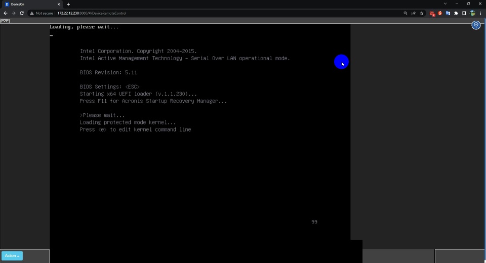 How to perform an Out-Of-Band Recovery using Intel Active Management Technology and Acronis