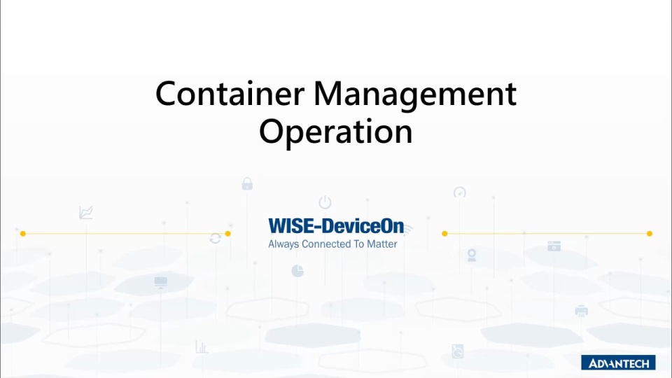 What is DeviceOn container management?