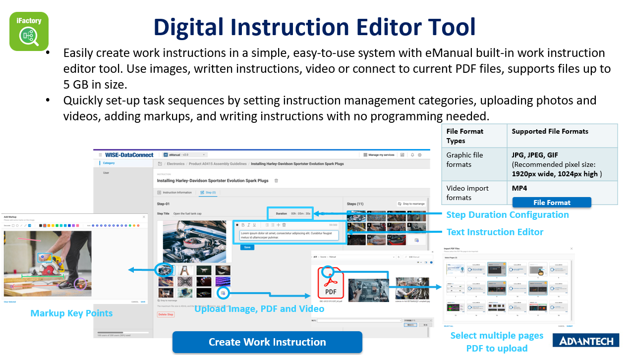 Digital Instruction Editor Tool