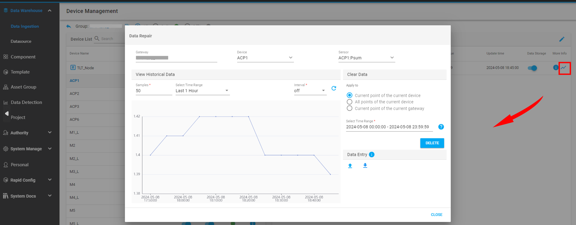 View data for preprocessing